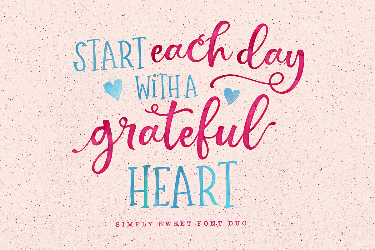The Simply Sweet Font Duo, a Script Font by Nicky Laatz (Photo 7 of 12)