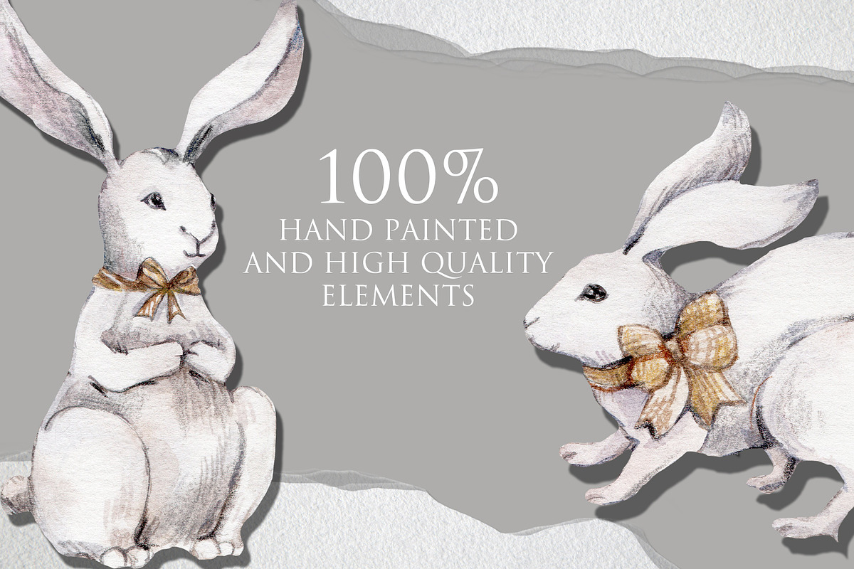 Watercolor Easter Collection, an Animal Illustration by S_ARTLOVE (Photo 6 of 11)