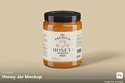 Mason Jar Mockup - Label & Lid View, a Cups & Container Mockup by graphicsauce (Thumbnail 1 of 4)
