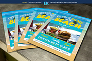 Church Picnic on the beach Flyer, a Flyer Template by Epickita (Thumbnail 2 of 2)
