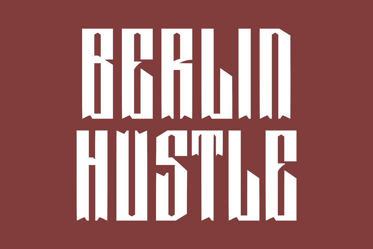 Xarztic Blackletter Display Typeface, a Blackletter Font by Maulana Creative (Photo 3 of 7)