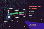 80's Stickers - christmas|newyear, a Branding & Logo Template by Sonnyfive (Thumbnail 9 of 10)