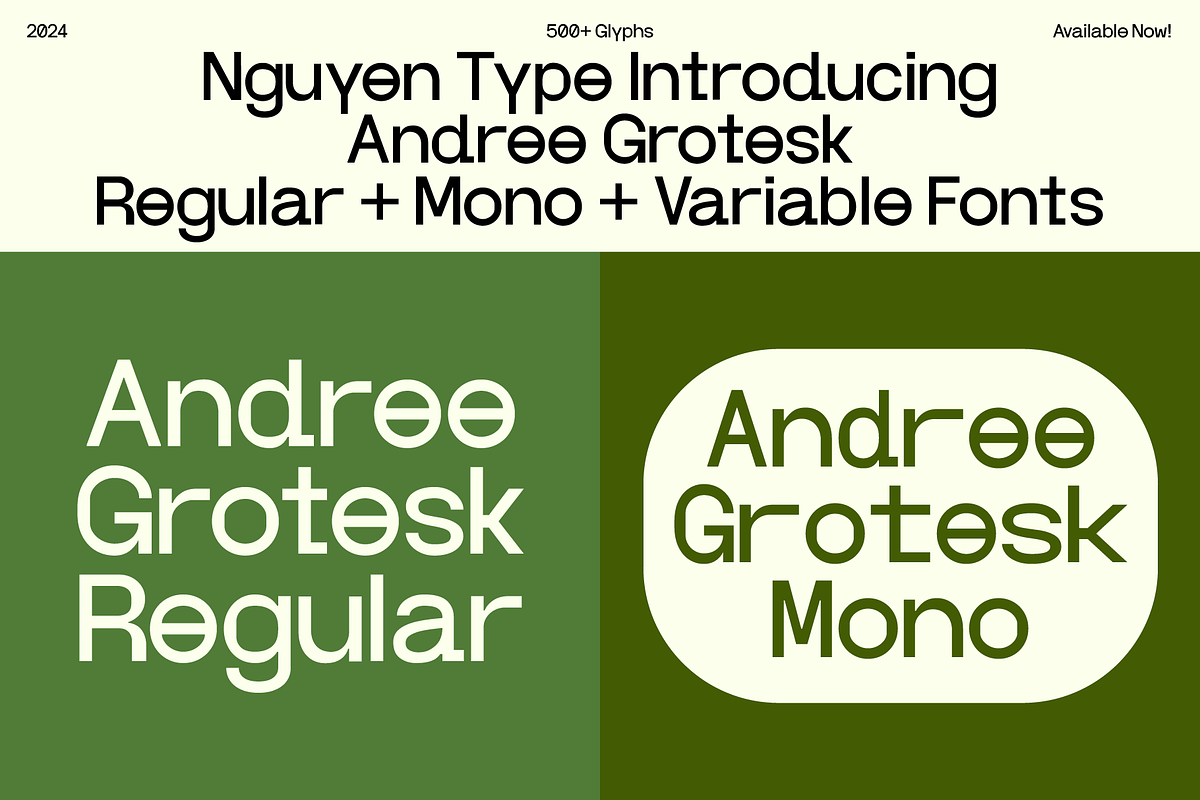 Andree Grotesk Regular, a Sans Serif Font by Nguyen Type (Photo 2 of 9)