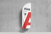 Feather Flag Mockup, an Advertising Mockup by zippypixelstudio (Thumbnail 7 of 8)