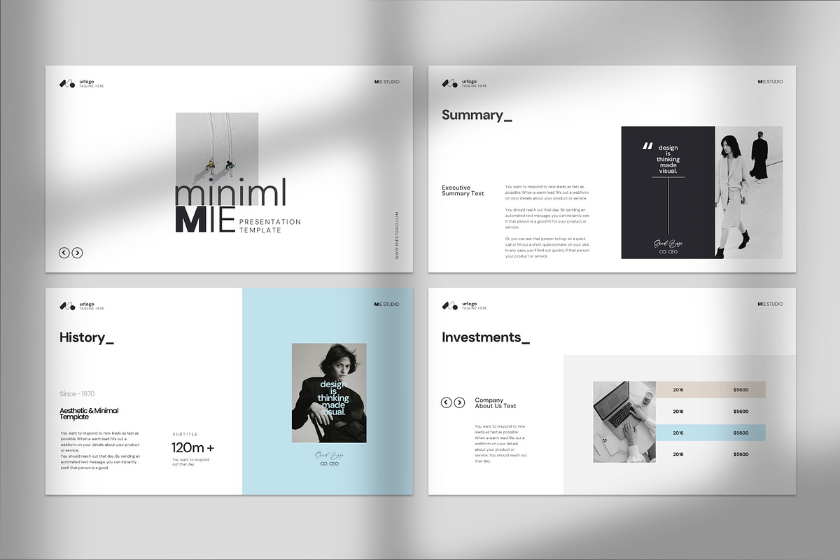 MIE | Minimal Presentation Template, a Presentation Template by Graphpexel (Photo 8 of 9)