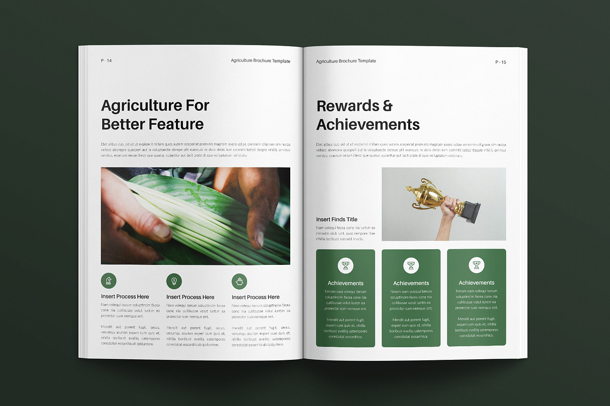 Agriculture Brochure Template, a Brochure Template by E-Type (Photo 6 of 7)