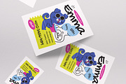 White Kids Birthday Invitation, a Card Template by graphicook (Thumbnail 2 of 3)