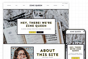 Zine Queen: Wordpress Theme Blog