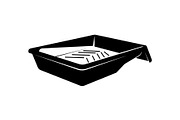 Paint Roller Tray Icon Silhouette, an Icon by hafijul (Thumbnail 3 of 10)