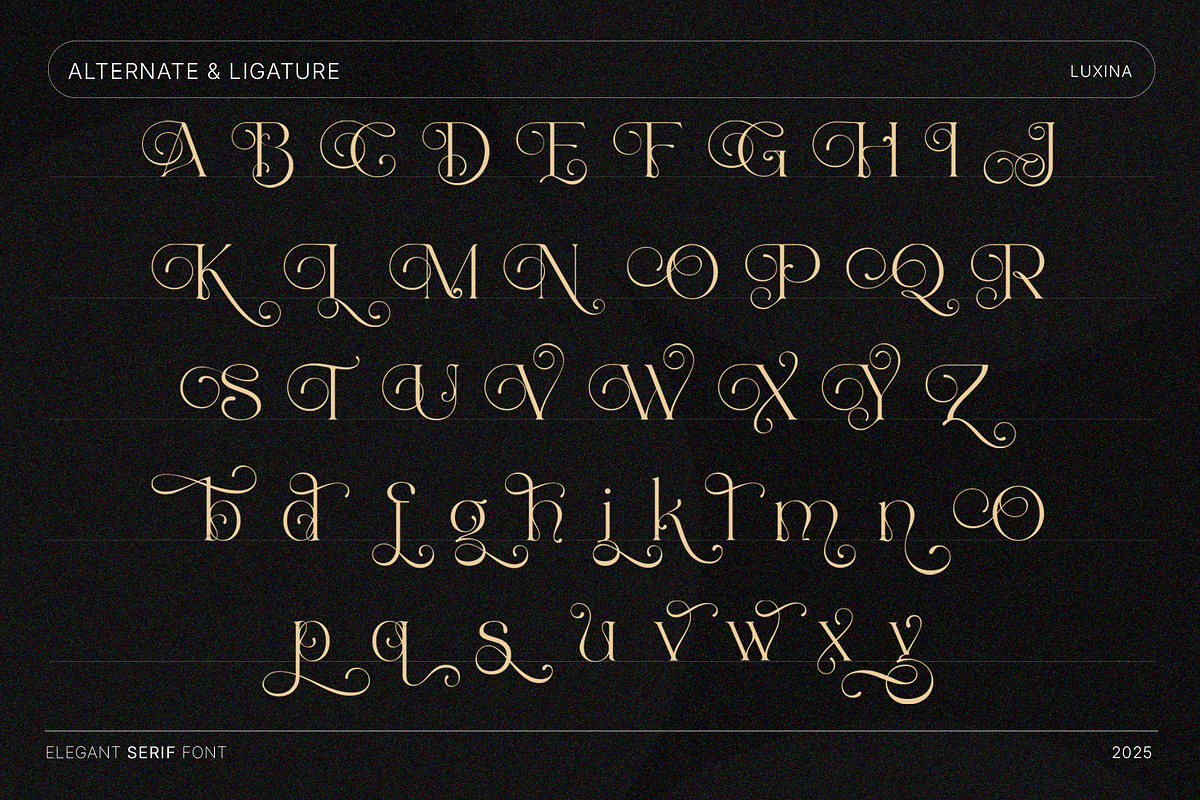 Luxany - Elegant Serif Font, a Serif Font by Inviline.co (Photo 5 of 10)