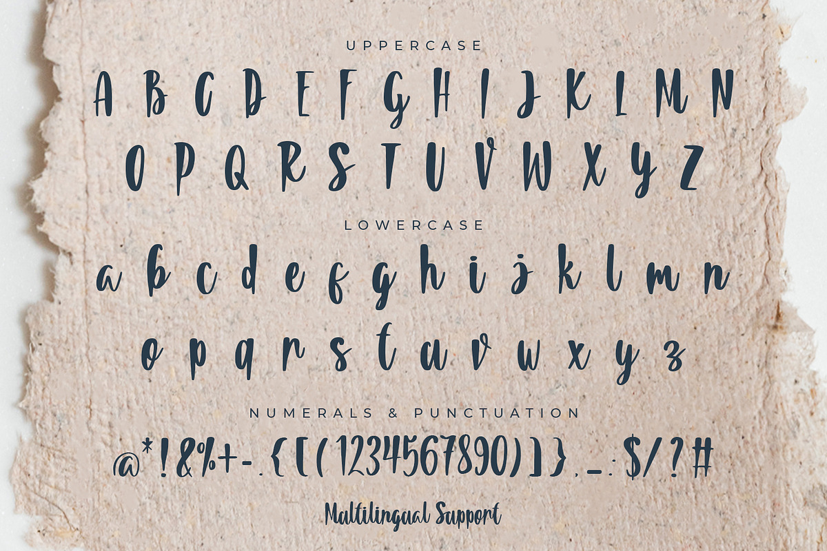 Summeria Handbrush Script Fonts, a Script Font by edukka (Photo 2 of 8)