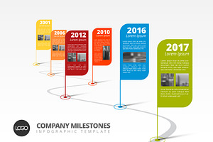 Colorful Timeline Template