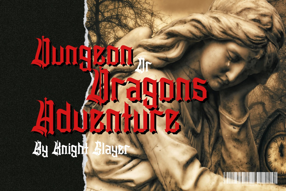 Slithevran - Display Blackletter, a Blackletter Font by Dhabee (Photo 13 of 17)