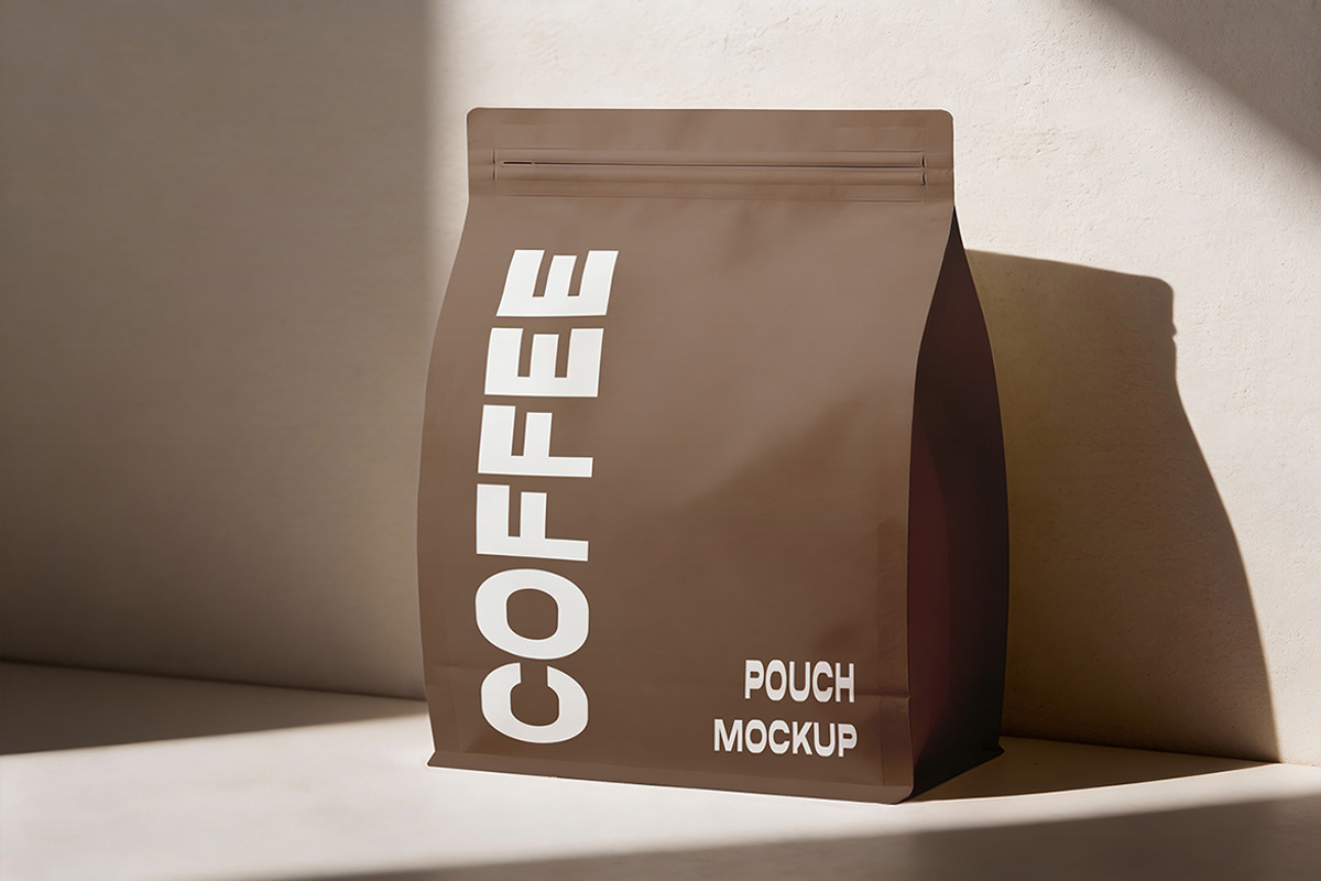 Coffee Pouch Mockup, a Packaging Mockup by Pitchlook.Studio (Photo 4 of 4)