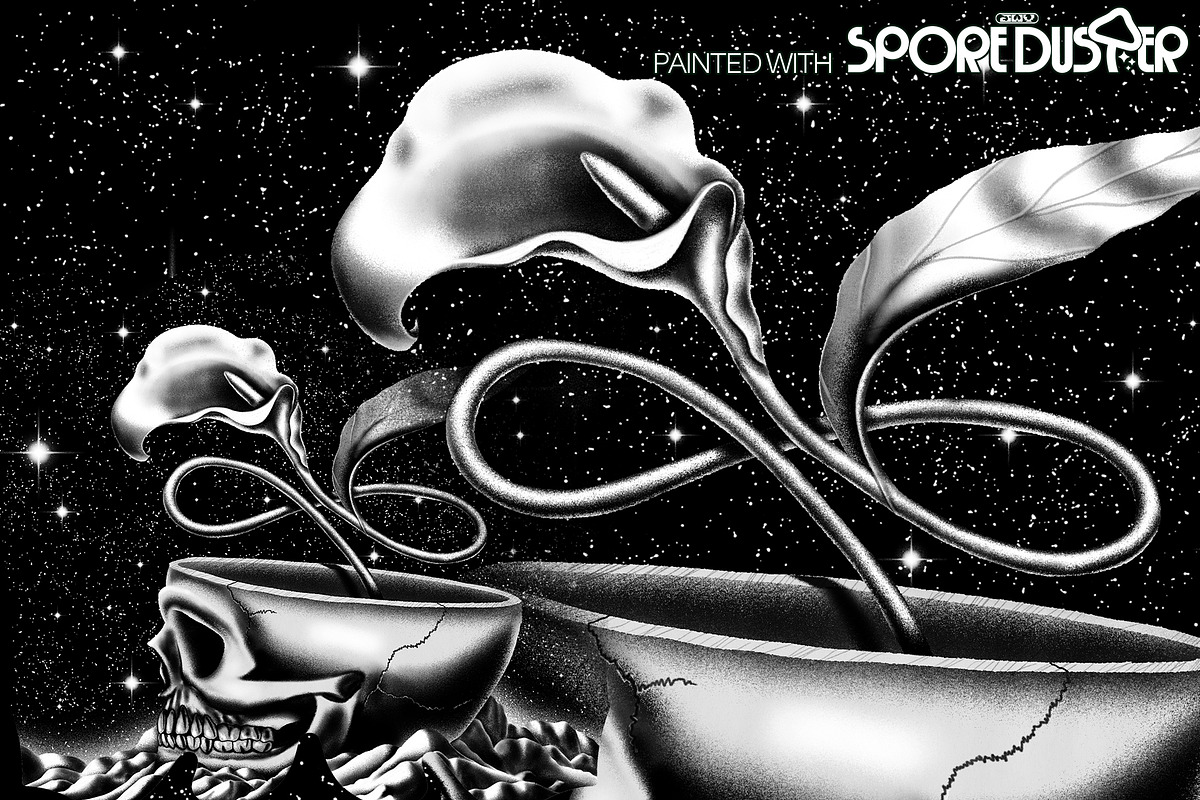 SPORE DUSTER - Procreate Edition, a Brush Add-On by Jordan Warren Visuals (Photo 6 of 9)