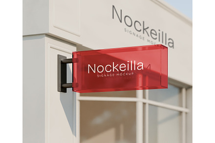 Store sign mockup