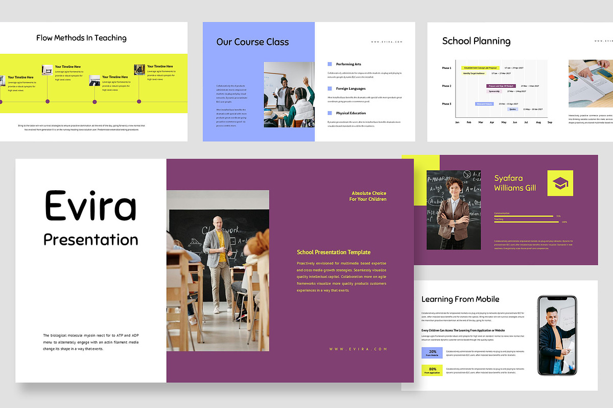 Evira : School Google Slides, a Presentation Template by Punkl Camp (Photo 1 of 9)