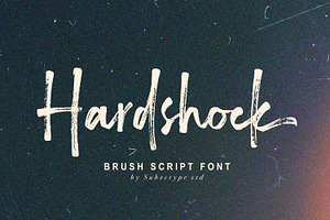 Hardshock - Brush Script Font