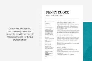 Resume Template Volantis A