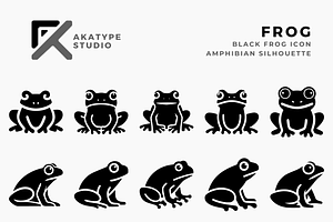 Frog Icon Vector, a Solid Icon by Akatype Studio