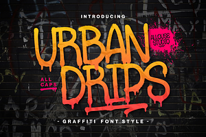 Urbandrips A Graffiti Font Style