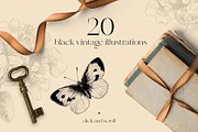 Vintage butterfly modern collection, an Animal Illustration by Beauty Drops (Thumbnail 5 of 8)