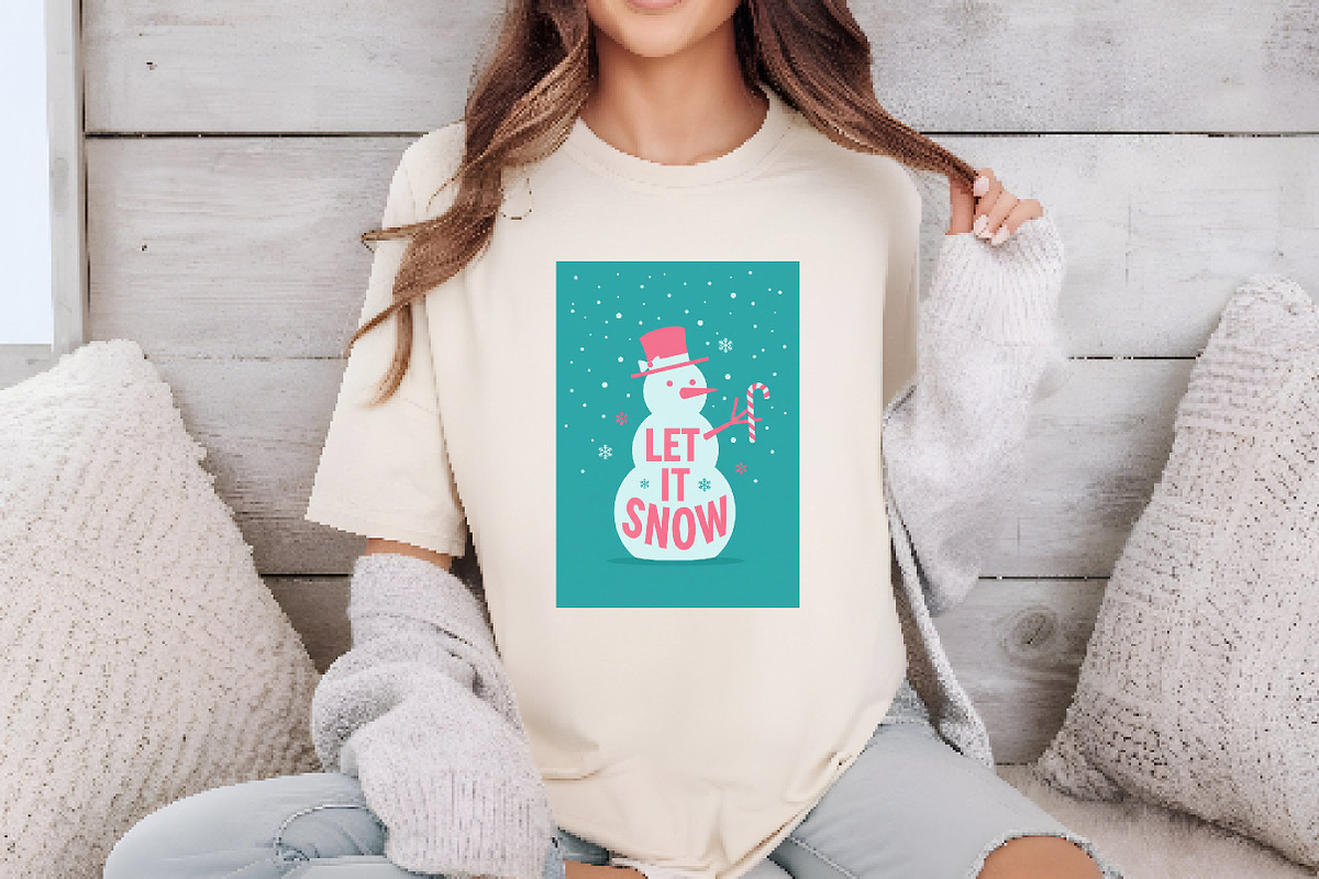 Christmas Wall Art Let It Snow Png, an Illustration by Dream Creation (Photo 5 of 5)