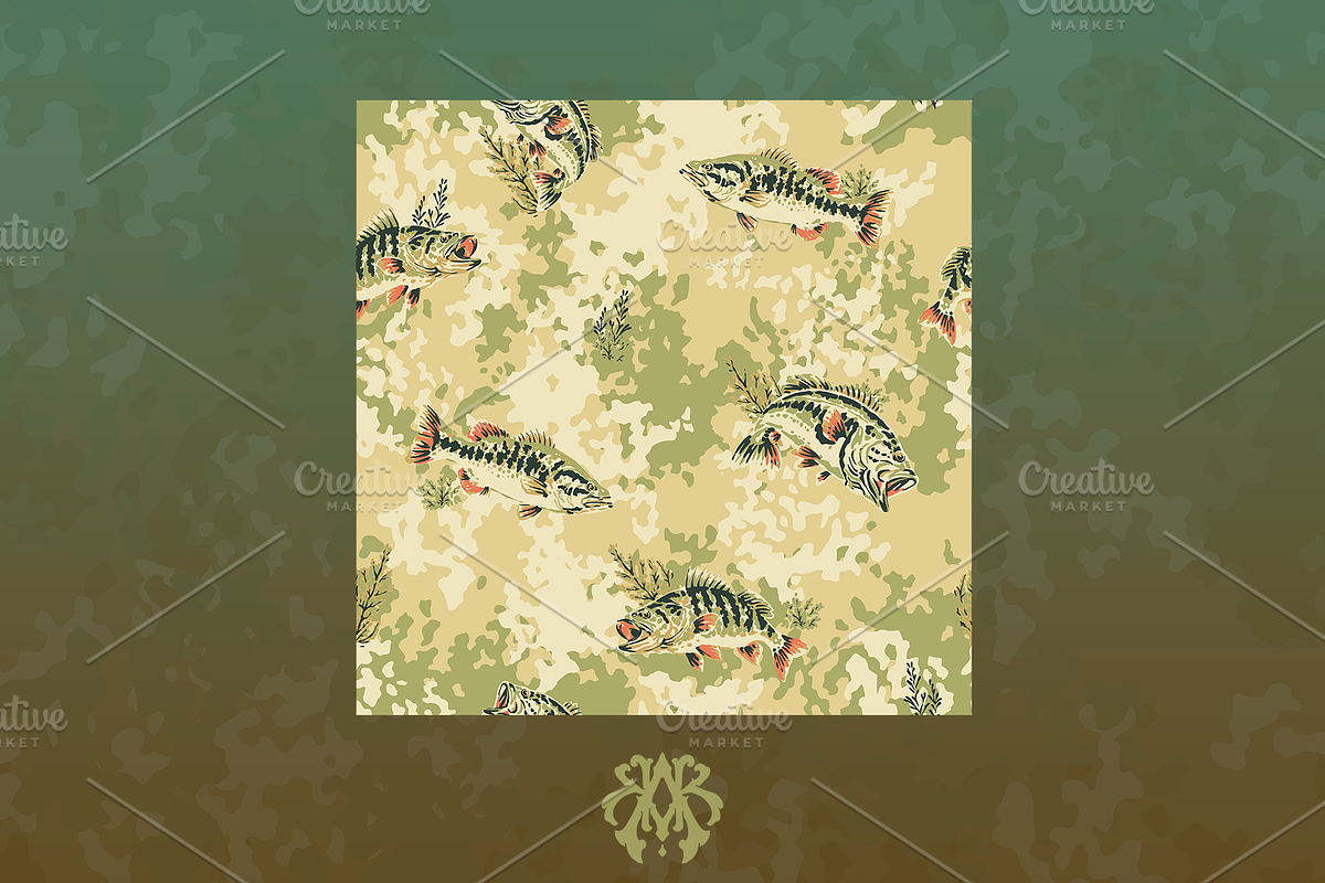 Camouflage fish and aquatic plants, an Object Illustration by Krizvector Artwork Shop (Photo 3 of 6)