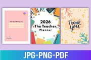 2026 The Teacher Planner, a Stationery Template by Designmela01 (Thumbnail 6 of 6)
