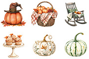 Cozy Thanksgiving Clipart Set, a Seasonal Illustration by Designking (Thumbnail 3 of 4)
