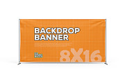 Exhibitor Backdrop Banner Mockup, an Advertising Mockup by Ram Studio LLC (Thumbnail 1 of 7)