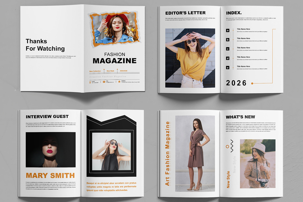 Creative Fashion Magazine, a Magazine Template by MightyDesign (Photo 2 of 6)