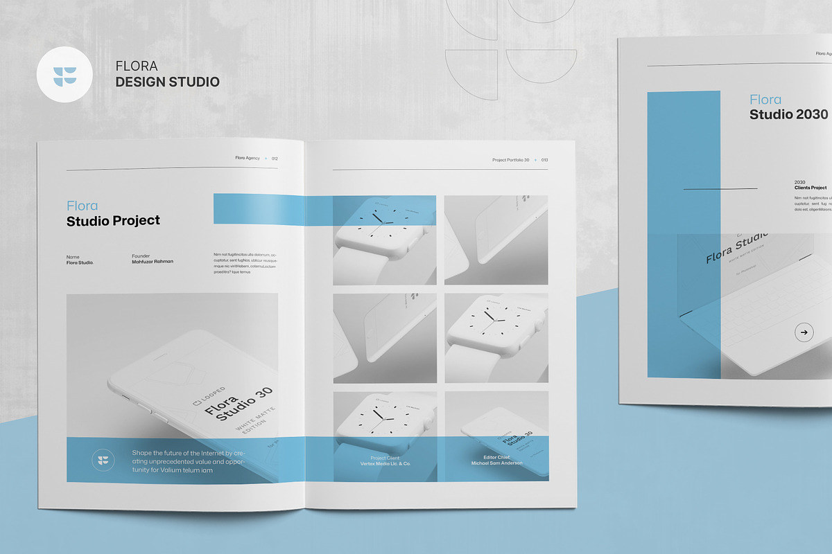 FLORA | Portfolio Template, a Brochure Template by KreateTribe (Photo 6 of 10)