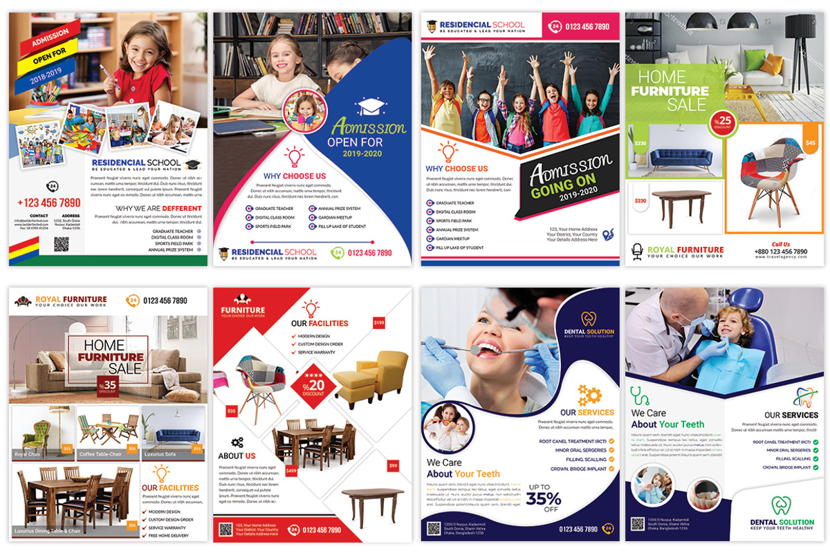 120 Business Flyers Bundle 99% OFF, a Flyer Template by Imagine Design Studio (Photo 5 of 17)
