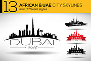 13 African & UAE City Skylines, an Outline Icon by Kursat Unsal (Thumbnail 1 of 2)