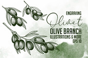 Olivet - olive branch collection, a Decorative Illustration by VioSilent (Thumbnail 2 of 10)