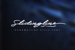 Slidingline Script Typeface