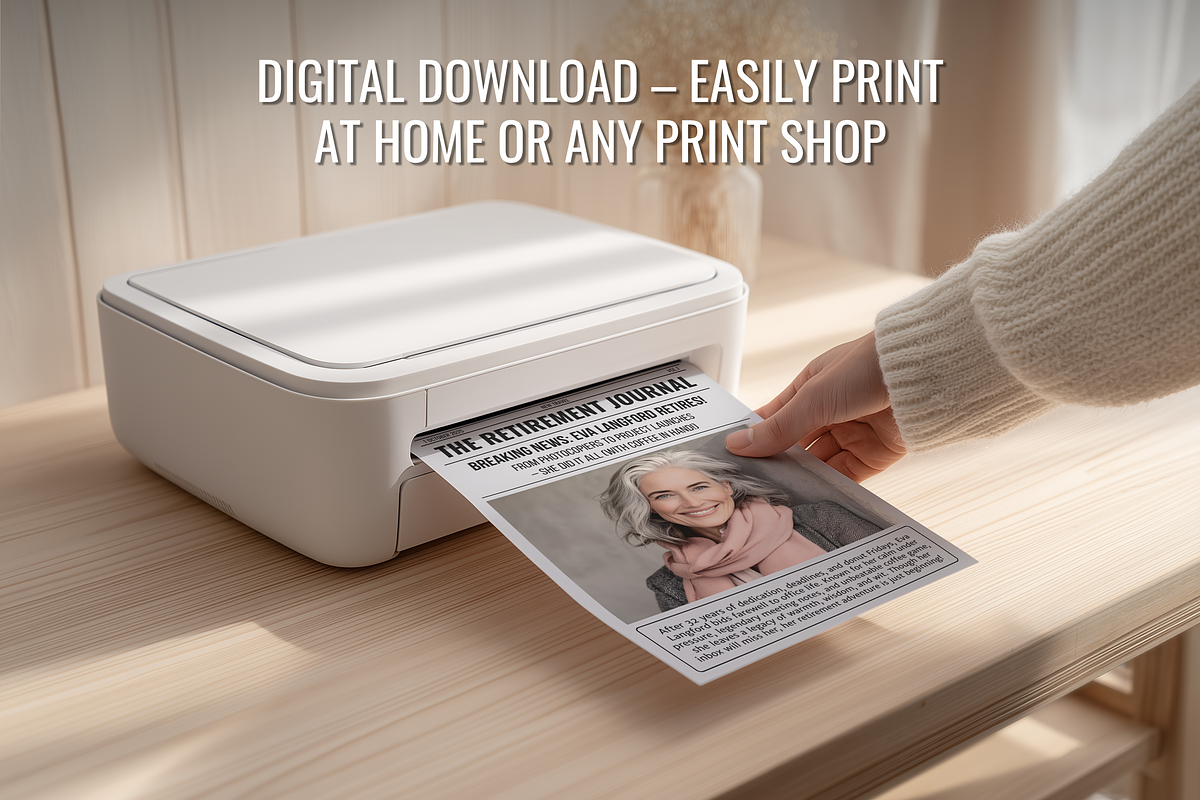 Newspaper Retirement Template preview 8