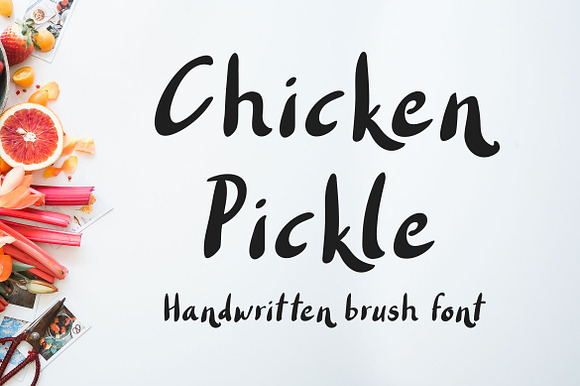 Chicken Pickle - Brush Font preview 6