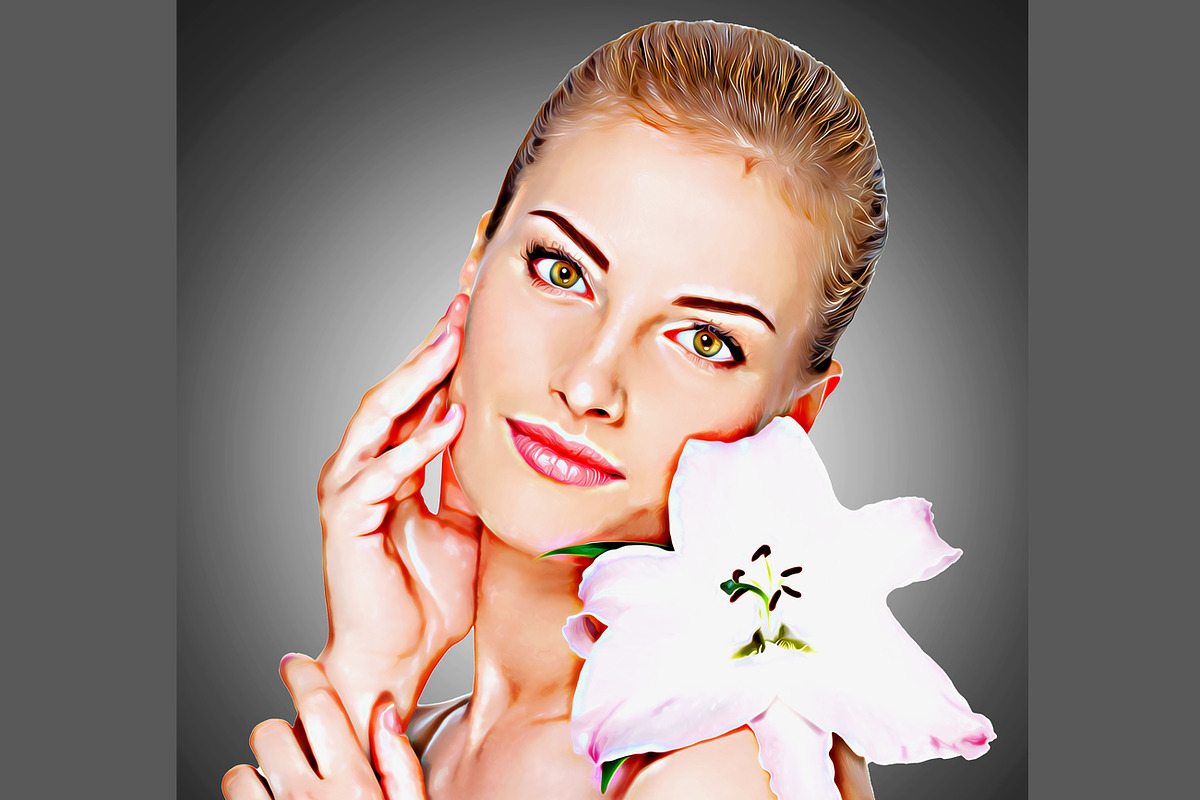 Retro Oil Portrait Photoshop Action, an Action Add-On by Studio Retouch (Photo 9 of 10)
