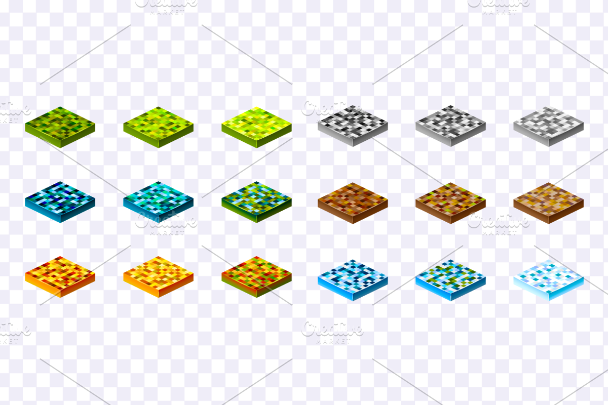 Isometric Grounds preview 3