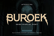 Buroek | Display Hero Font, a Serif Font by twinstd (Thumbnail 1 of 13)
