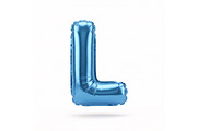 Blue Metallic Letter L Foil Balloon, a School & Education Photo by shahsoft (Thumbnail 1 of 2)