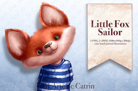 Little Fox Sailor Graphic