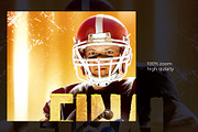 American Football match Flyer, a Flyer Template by bunebx (Thumbnail 5 of 6)