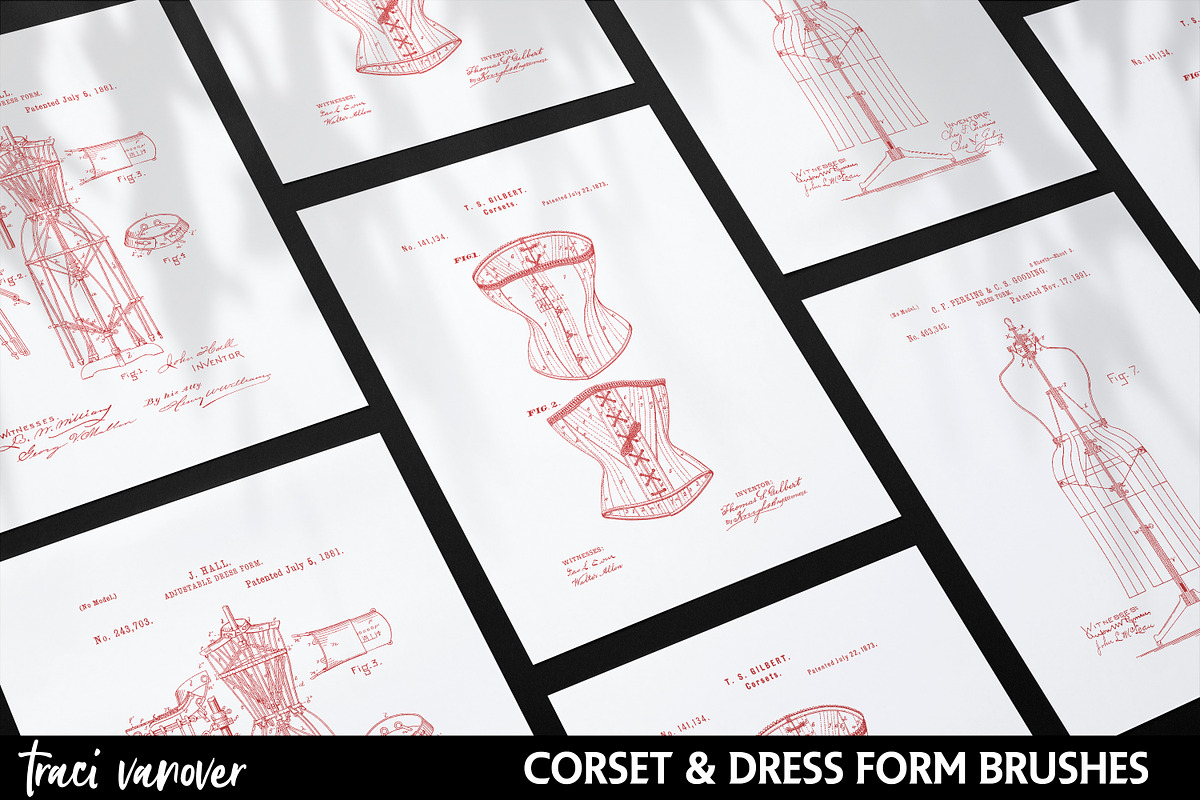 Corset & Dress Form Patent Brushes 2 preview 3