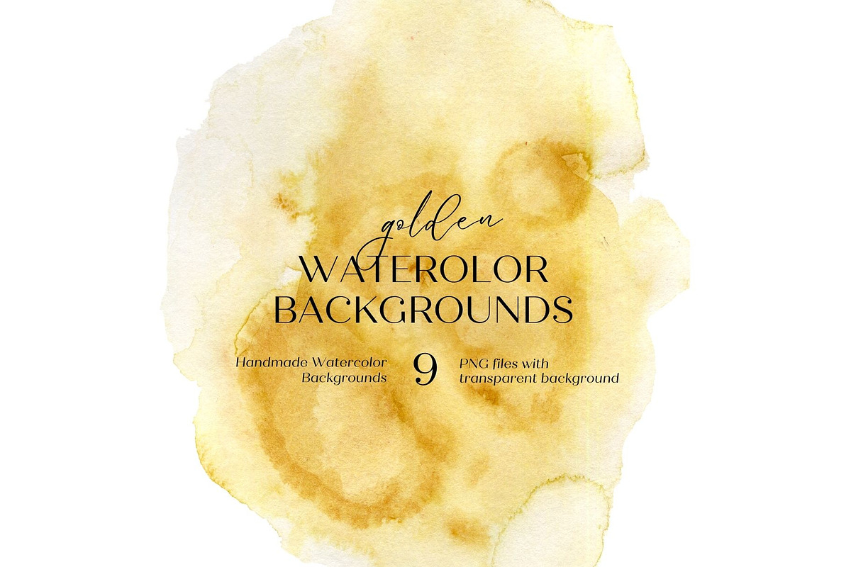 Gold Yellow Watercolors, a Decorative Illustration by AnnelyBlooms (Photo 5 of 8)