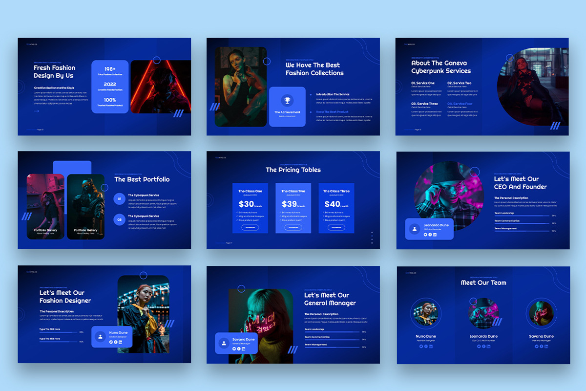 Geneva Cyberpunk Powerpoint, a Presentation Template by kerismaker (Photo 3 of 6)