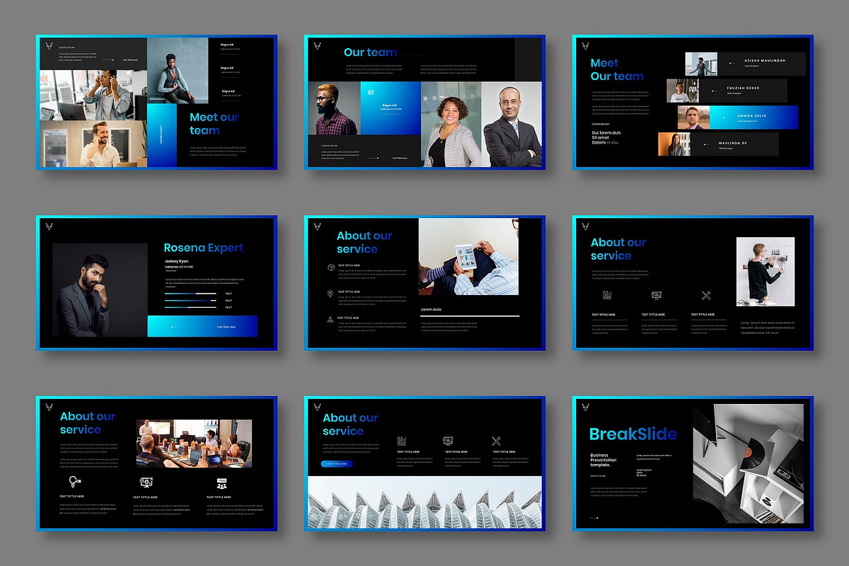 Rosena – Business PowerPoint, a Presentation Template by Dens Creative Studio (Photo 4 of 6)