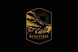 Mesa Verde National Park logo, a Branding & Logo Template by swarnstudio